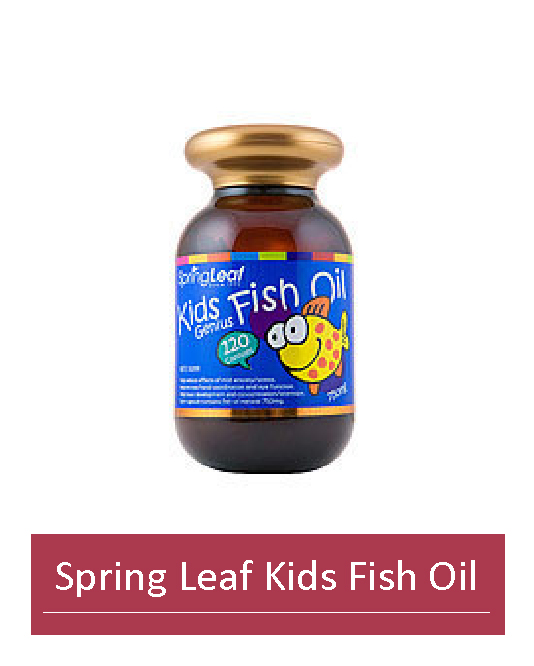 SPRING LEAF KIDS FISH OIL 750MG 120 CAPSULES